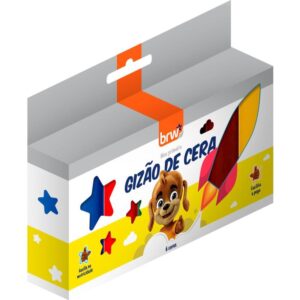 Giz de Cera Jumbo Gizao Meu 1 Giz 6 Cores - Imagem 1