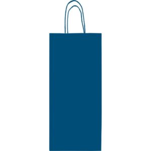 Embalagem para Garrafa Sacola Azul Escuro 13,5X35X8CM