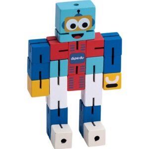 Brinquedo Pedagogico Madeira Dipedu Cubebot - Imagem 2