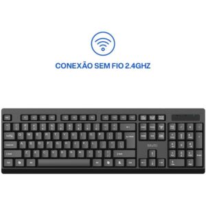 Teclado USB S/Fio TS050 Multimidia Pt - Imagem 2