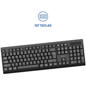 Teclado USB S/Fio TS050 Multimidia Pt - Imagem 3