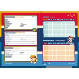 Agenda Permanente Patrulha Canina 96F. 105X148MM - Imagem 6