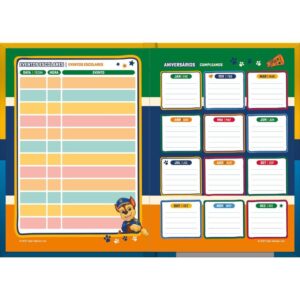 Agenda Permanente Patrulha Canina 96F. 105X148MM - Imagem 7