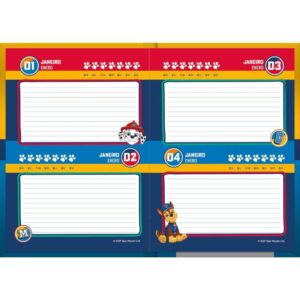 Agenda Permanente Patrulha Canina 96F. 105X148MM - Imagem 8