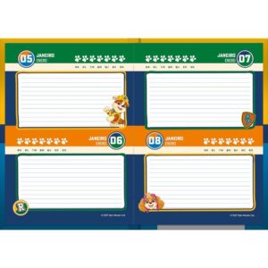Agenda Permanente Patrulha Canina 96F. 105X148MM - Imagem 9