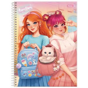 Caderno 01X1 Capa Dura Besties 80FLS. - Imagem 2