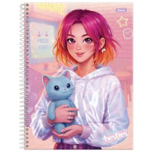 Caderno 01X1 Capa Dura Besties 80FLS. - Imagem 3