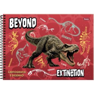 Caderno Desenho Univ Capa Dura Dinoverse 80FLS. - Imagem 2