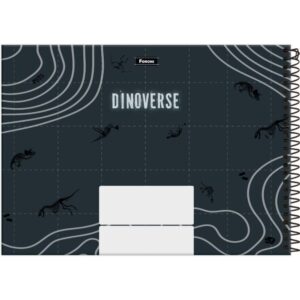 Caderno Desenho Univ Capa Dura Dinoverse 80FLS. - Imagem 3