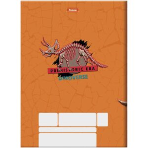 Caderno Brochura 1/4 Capa Dura Dinoverse 80FLS. - Imagem 8