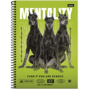 Caderno 01X1 Capa Dura Hard Dog 80FLS. - Imagem 1