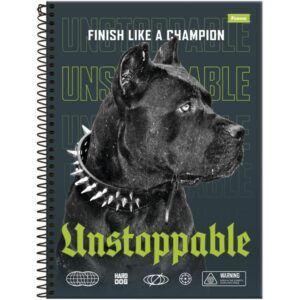 Caderno 01X1 Capa Dura Hard Dog 80FLS. - Imagem 3