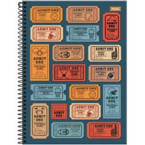 Caderno 01X1 Capa Dura Mid Masculino 80FLS. - Imagem 6