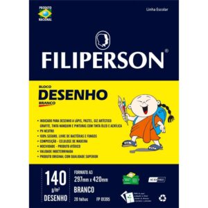 Bloco Tecnico sem Margem Desenho a-3 140G.20FLS.BRANCO - Imagem 1