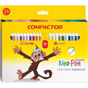 Caneta Hidrografica Neo-Pen Gigante 24 Cores - Imagem 1