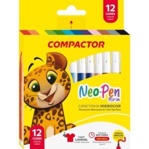 Caneta Hidrografica Neo-Pen Mirim 12 Cores - Imagem 1