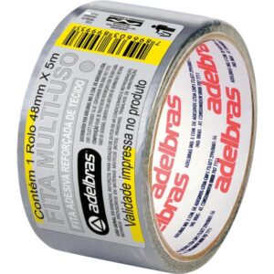 Fita de Alta Resistencia Silver Tape Cinza 48MMX5M. - Imagem 1