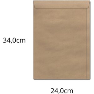 Envelope Saco Natural 240X340 80GRS. Kn 34 - Imagem 1