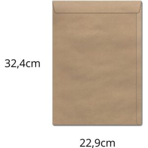 Envelope Saco Natural 229X324 80GRS. Kn 32 - Imagem 1
