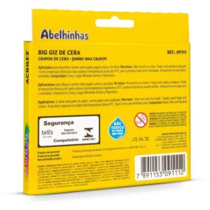 Giz de Cera Jumbo 12 Cores Big Giz 112G - Imagem 2