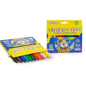 Giz de Cera Jumbo 12 Cores - Imagem 2
