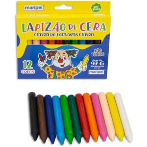 Giz de Cera Jumbo 12 Cores - Imagem 3