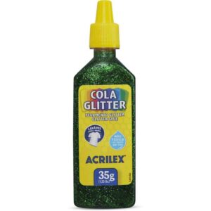 Cola com Glitter Tubo 35G. Verde - Imagem 1