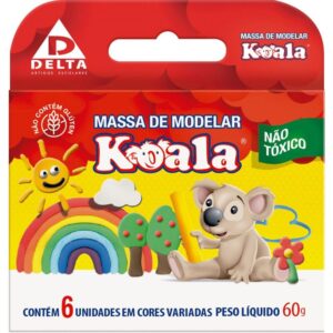 Massa para Modelar Koala C/ 06 Cores - Imagem 1