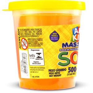 Massa para Modelar Soft 500G.LARANJA Bs.amido - Imagem 2
