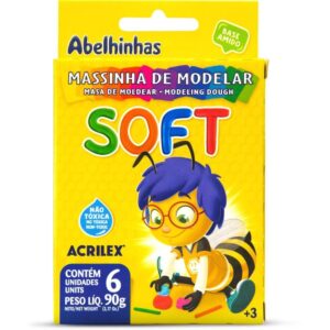 Massa para Modelar Soft C/06 Cor.foscas Bs.amido - Imagem 2