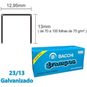 Grampo para Grampeador 23/13 Galvanizado 5000 Grampos - Imagem 1