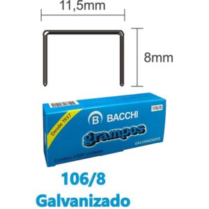 Grampo para Grampeador 106/8 Aco 3000 Grampos - Imagem 1