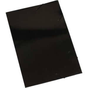 Pasta Aba Elastica Papel Oficio Preta - Imagem 1