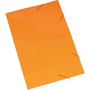Pasta Aba Elastica Papel Oficio Laranja - Imagem 1