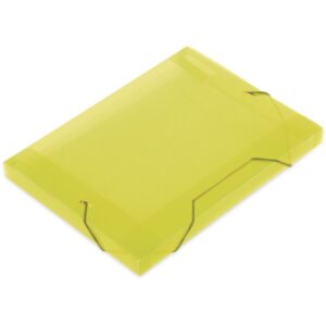 Pasta Aba Elastica Plastica Oficio 30MM Amarela Soft - Imagem 1