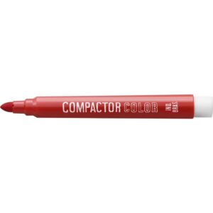 Caneta Hidrografica Jumbo Compactor Color Avulso Verm. - Imagem 2