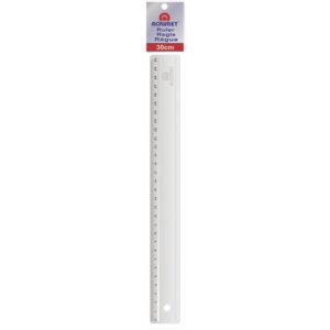 Regua de Poliestireno Cores Sortidas 30CM. - Imagem 1