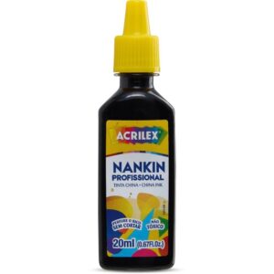 Tinta Nanquim Preto 20ML. - Imagem 1