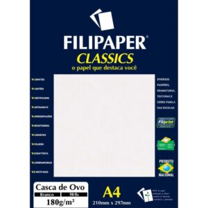 Papel A4 Casca de Ovo Branco 180G. - Imagem 1
