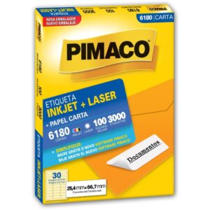 Etiqueta Carta 6180 100 Fls 25,4 X 66,7 Mm - Imagem 1