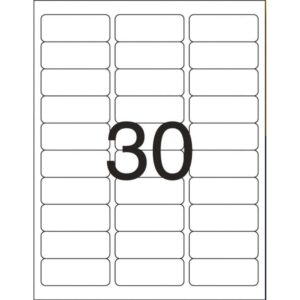 Etiqueta Carta 6180 100 Fls 25,4 X 66,7 Mm - Imagem 2