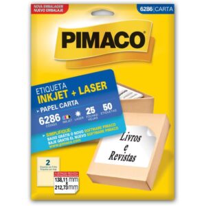 Etiqueta Carta 6286 25 Fls 138,11 X 212,73 Mm - Imagem 1