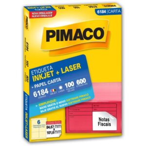 Etiqueta Carta 6184 100 Fls 84,67 X 101,6 Mm - Imagem 1