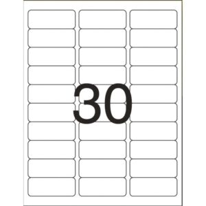 Etiqueta Carta 6080 10 Fls 25,4 X 66,7 Mm - Imagem 2