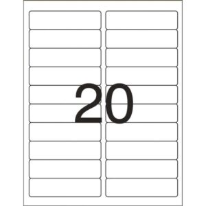 Etiqueta Carta 6081 10 Fls 25,4 X 101,6 Mm - Imagem 2