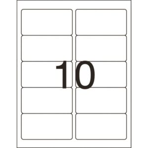 Etiqueta Carta 6083 10 Fls 50,8 X 101,6 Mm - Imagem 2