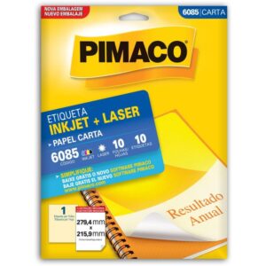 Etiqueta Carta 6085 10 Fls 279,4 X 215,9 Mm - Imagem 1