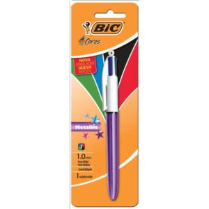 Caneta Esferografica Bic 4 Cores Metallic Corpo Rx - Imagem 1