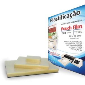 Plastico para Plastificacao Pouch Film Titulo 66X99 (0,07) - Imagem 2