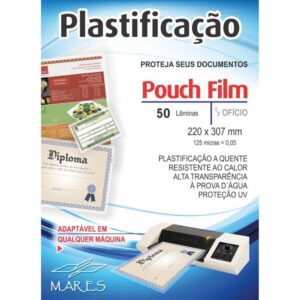 Plastico para Plastificacao Pouch Film 1/2 OF.170X226 0,05 - Imagem 3